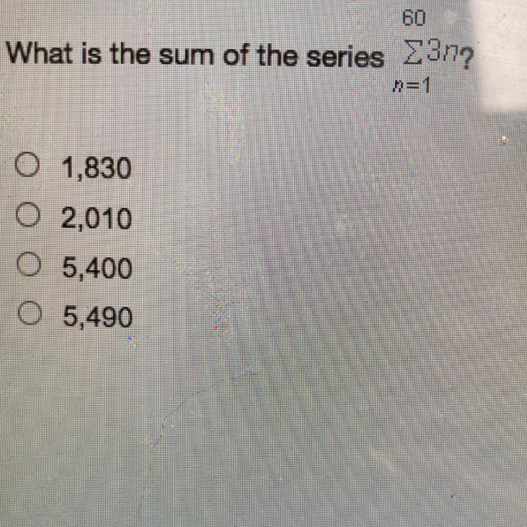 60What Is The Sum Of The Series E3n?