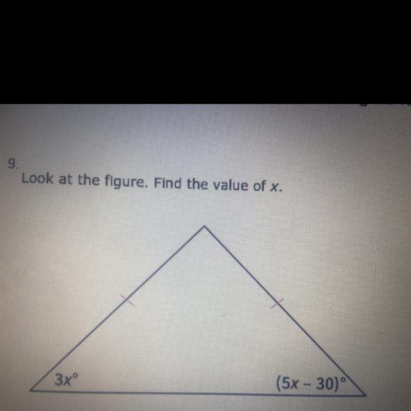 Look At The Figure. Find The Value Of X?