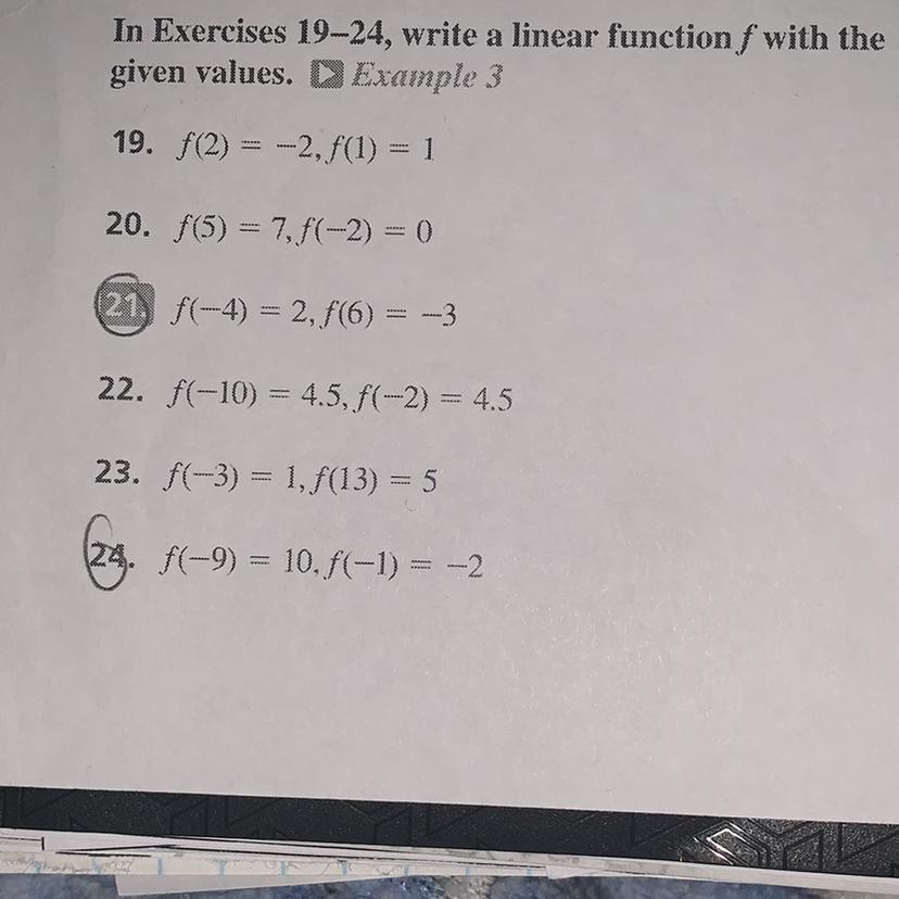 Answers For Number 21 And 24 Questions 