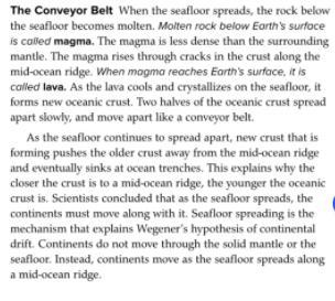 Science Question! Please Read The Article And Give 2 New Facts (not About Continental Drift Please)!