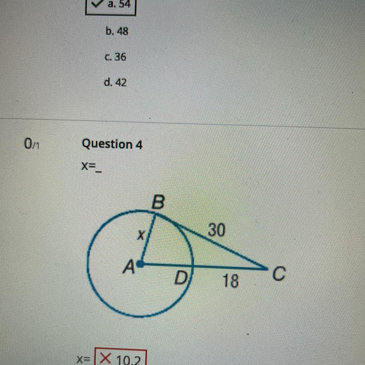 Solve For X In Circle A