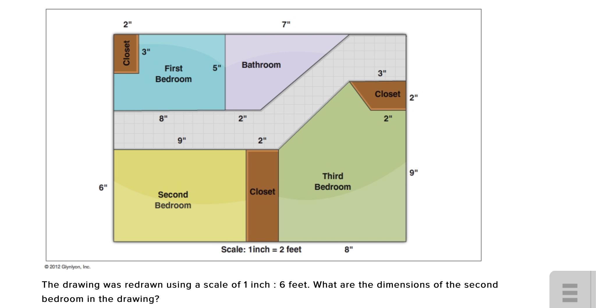 The Following Scale Drawing Was Made For A Home That Is For Sale. Use This Information To Answer The