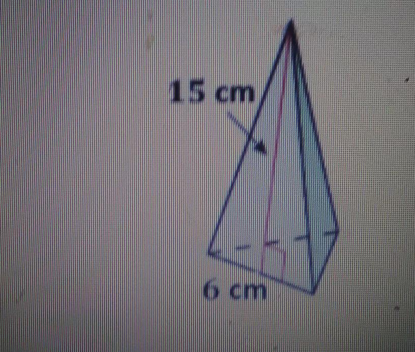 Can Someone Please Help Me Find The Surface Area Of The Pyramid With An Equilateral Triangle For A Base