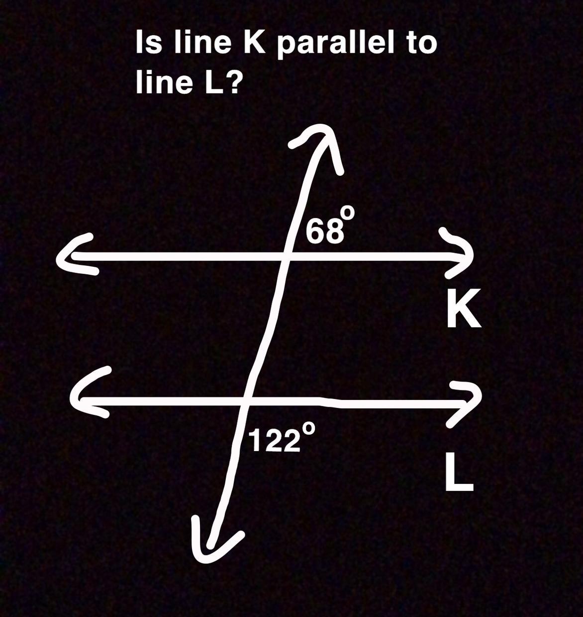 I Dont Really Know If The Lines Are Parallel An Explanation Would Be Helpful Thanks