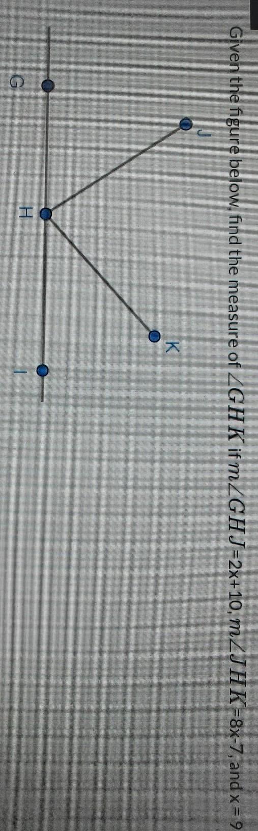 Given The Figure Below, Find The Measure Of