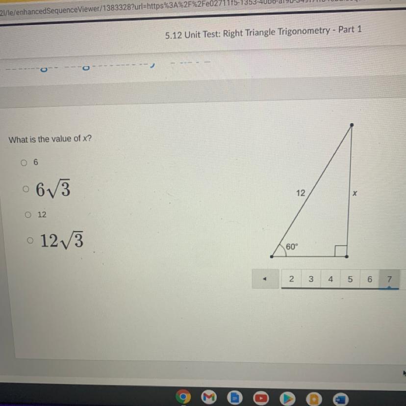 What Is The Value Of X?O 66V312O 12o12V360