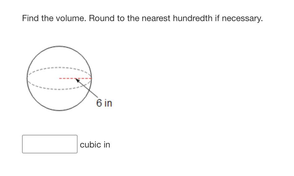 What Is The Volume Of The Circle?