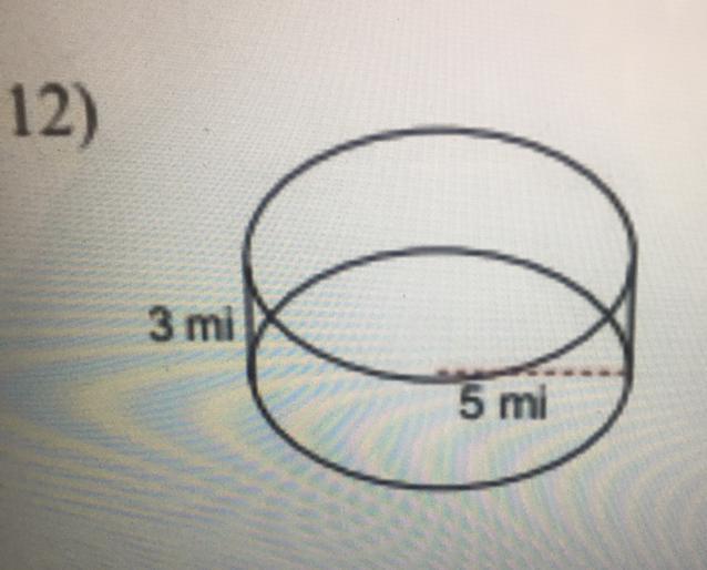 Find The Volume Of The Cylinder