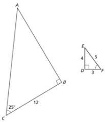 Use The Side Lengths Of Triangle DEF And The Fact That The Triangles Are Similar To Find The Length Of