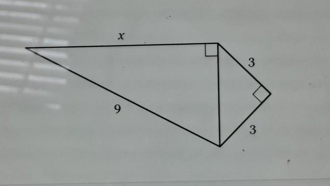 Find The Value Ot X To The Nearest Tenth. 3 9 3