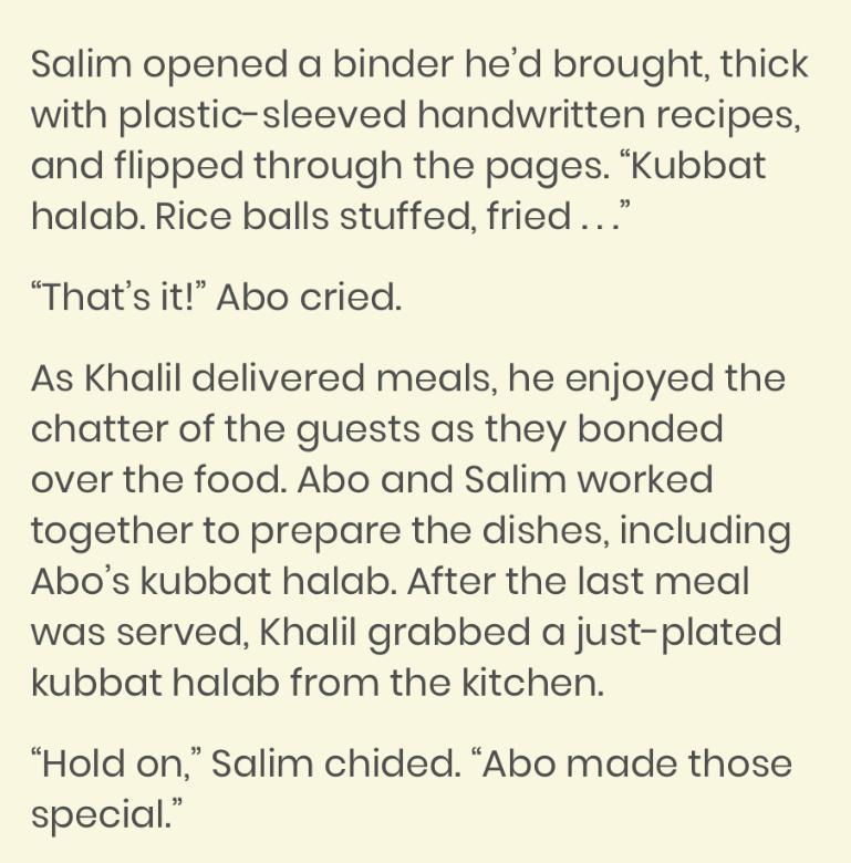 How Is Abo MOST Influenced By Preparing Meals In The Islamic Center?A: It Inspires Him To Learn From