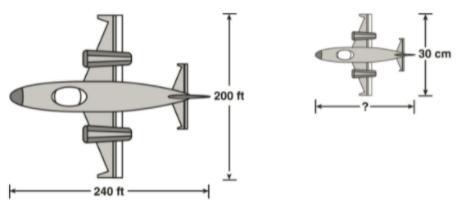 14. Emma Is Building A Scale Model Of A Jet Airplane. The Real Airplane Has A Wingspan Of 200 Feet And