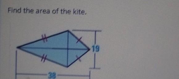 Can Someone Please Help Me Find The Area Of The Kite?