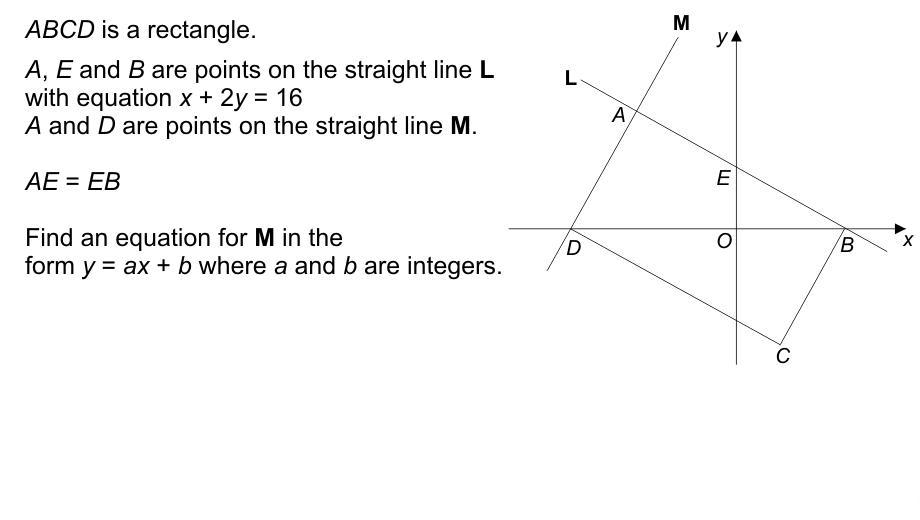 Can Anyone Do This Equation Of A Straight Line Problem?