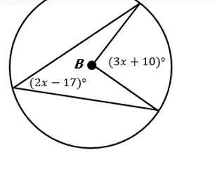 Given Circle B Below, Find The Value Of X.A 27B 44C 71D 142