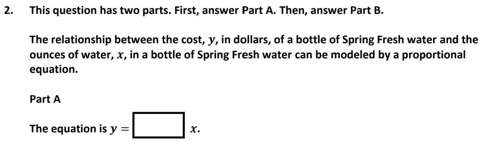 This Question Has Two Parts.Y = X