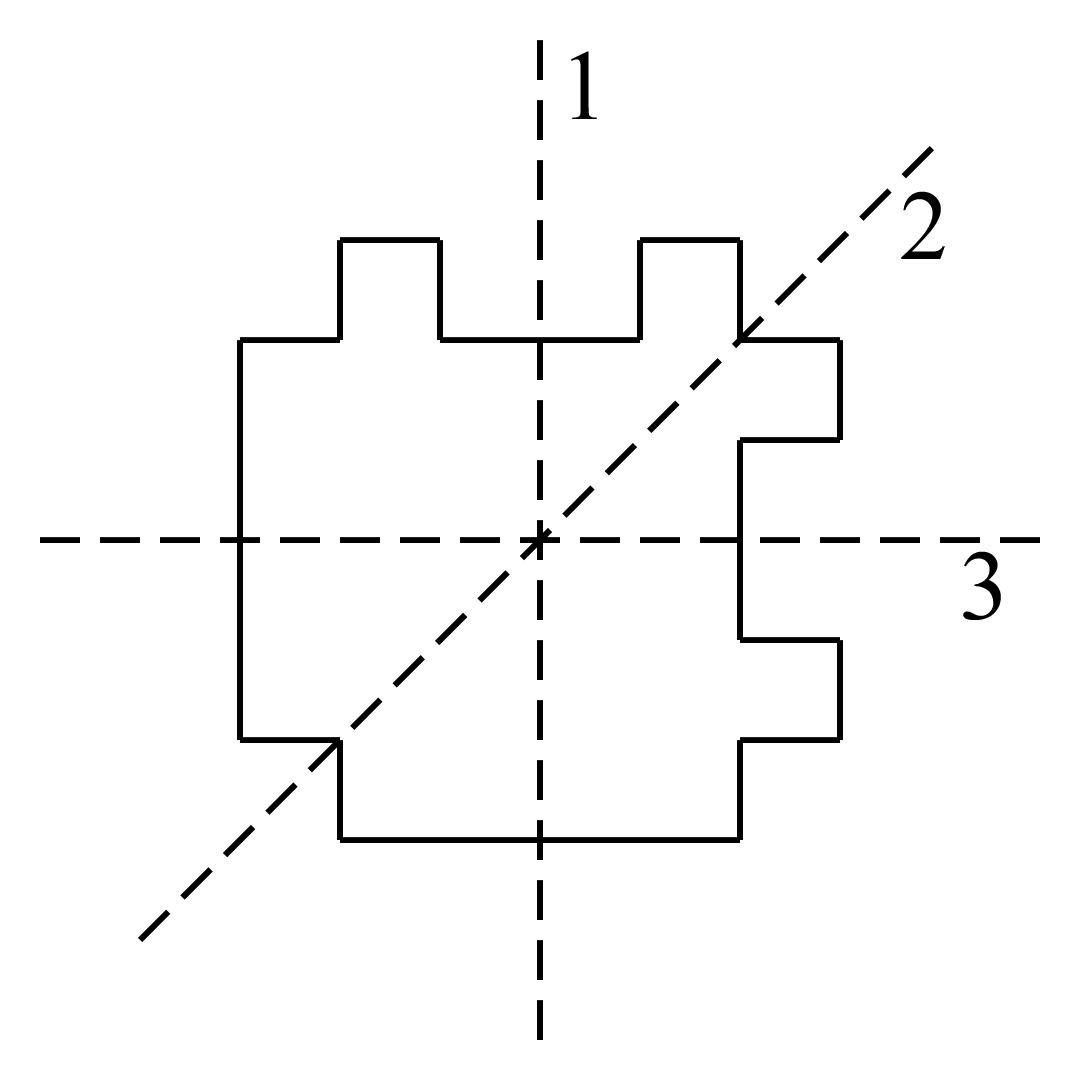 In The Picture Below, Which Lines Are Lines Of Symmetry For The Figure?A. 1 And 3B. 2C. Only 3D. 1, 2,