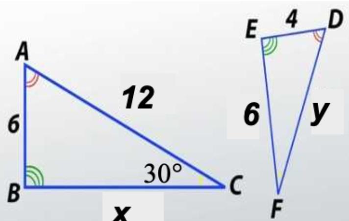 ABC ~ DEF What Is The Scale Factor Between Them?