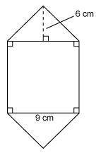 This Figure Represents A Specialty Design For A Craft Template, Made Of A Square And Two Identical Triangles.What