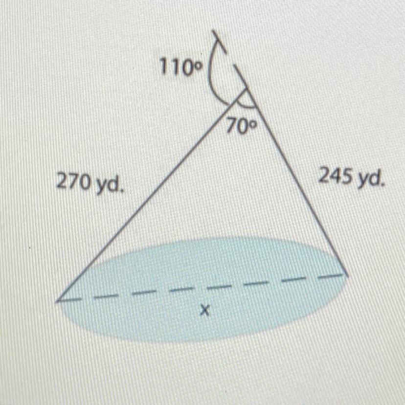 Find The Length Of The Lake To The Nearest Yard