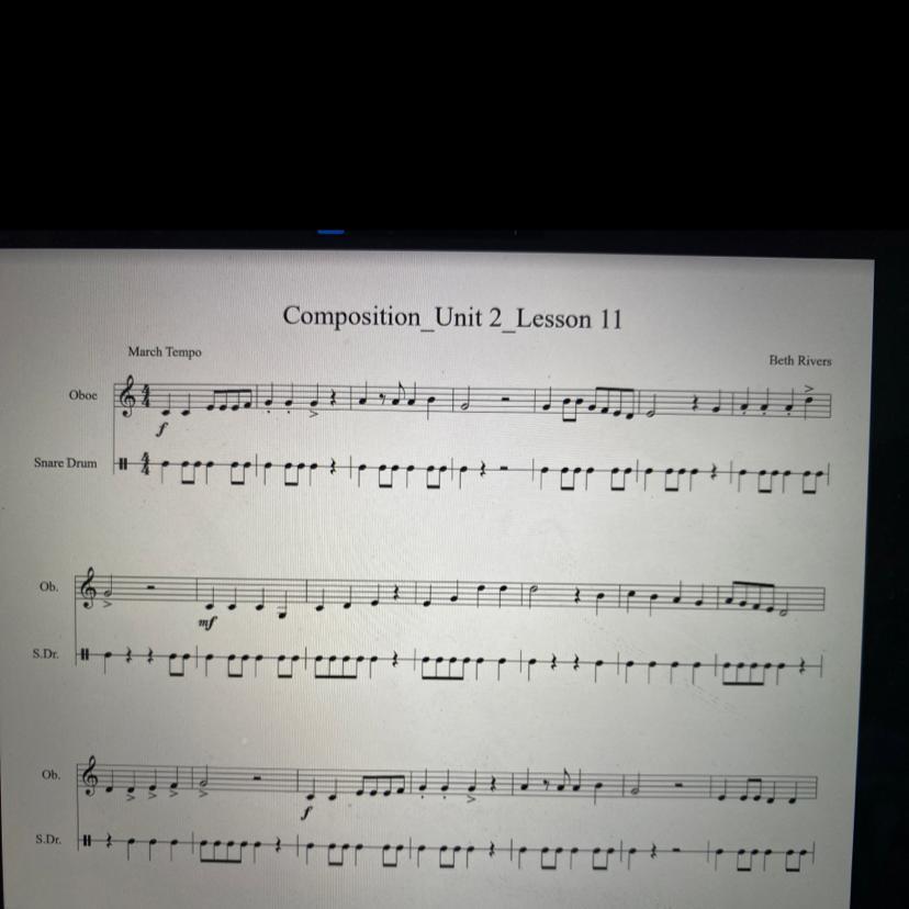 There Is A Leap In Measure 11 Oboe Line. What Are The 2 Notes Involved In This 1 Pointleap?OG To DOF