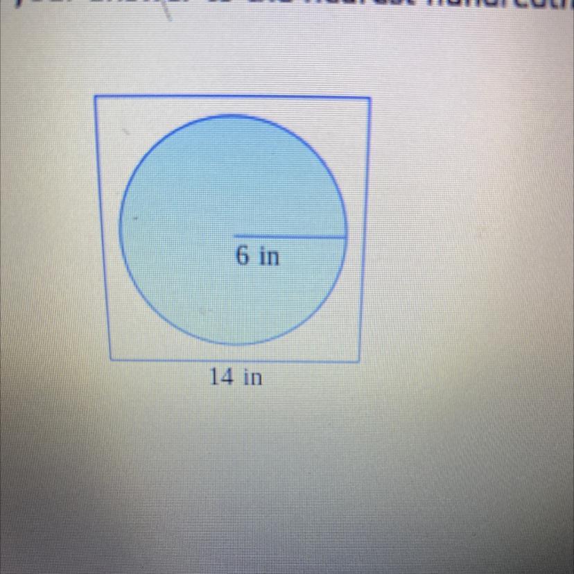 Area As ProbabilityA Dart Hits The Square Dartboard Shown Below At A Random Point. Find The Probability