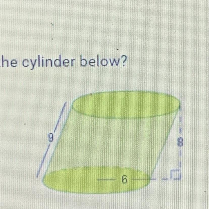 PLEASE HELP FAST !!What Is The Volume Of The Cylinder Below?A. 288 UnitsB. 324 UnitsC. 216 UnitsD. 432