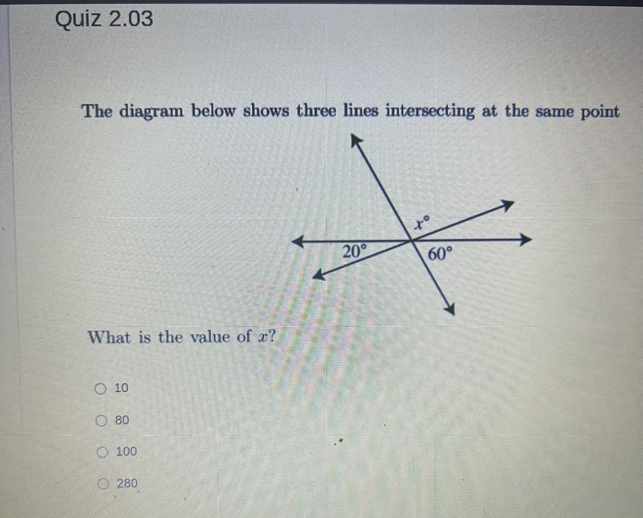 What Is The Value Of X?