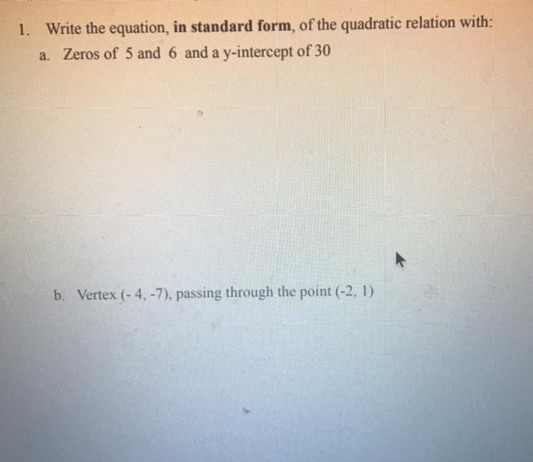 Someone Pls Help. Write The Equation In Standard Form 