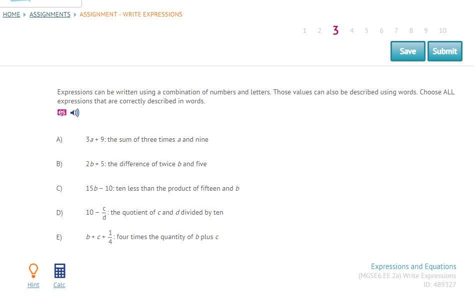 Expressions Can Be Written Using A Combination Of Numbers And Letters. Those Values Can Also Be Described