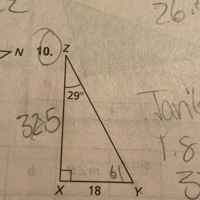 Solve The Right Triangle (tan,sin,cos) 