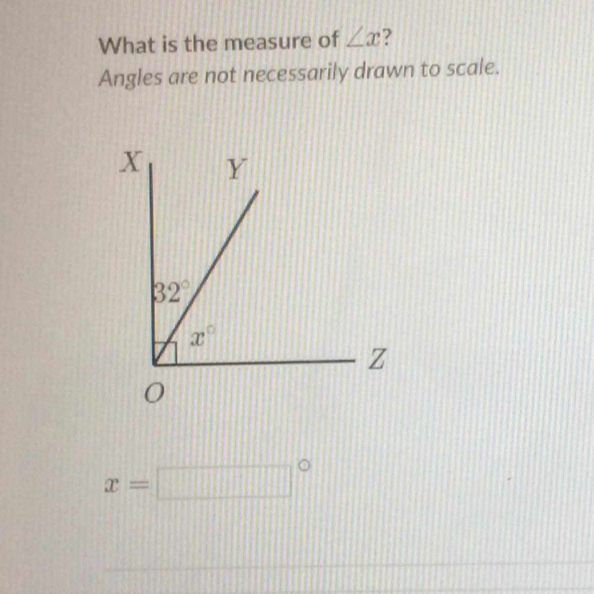 What Is The Measure Of 22?Angles Are Not Necessarily Drawn To Scale.XY32Z