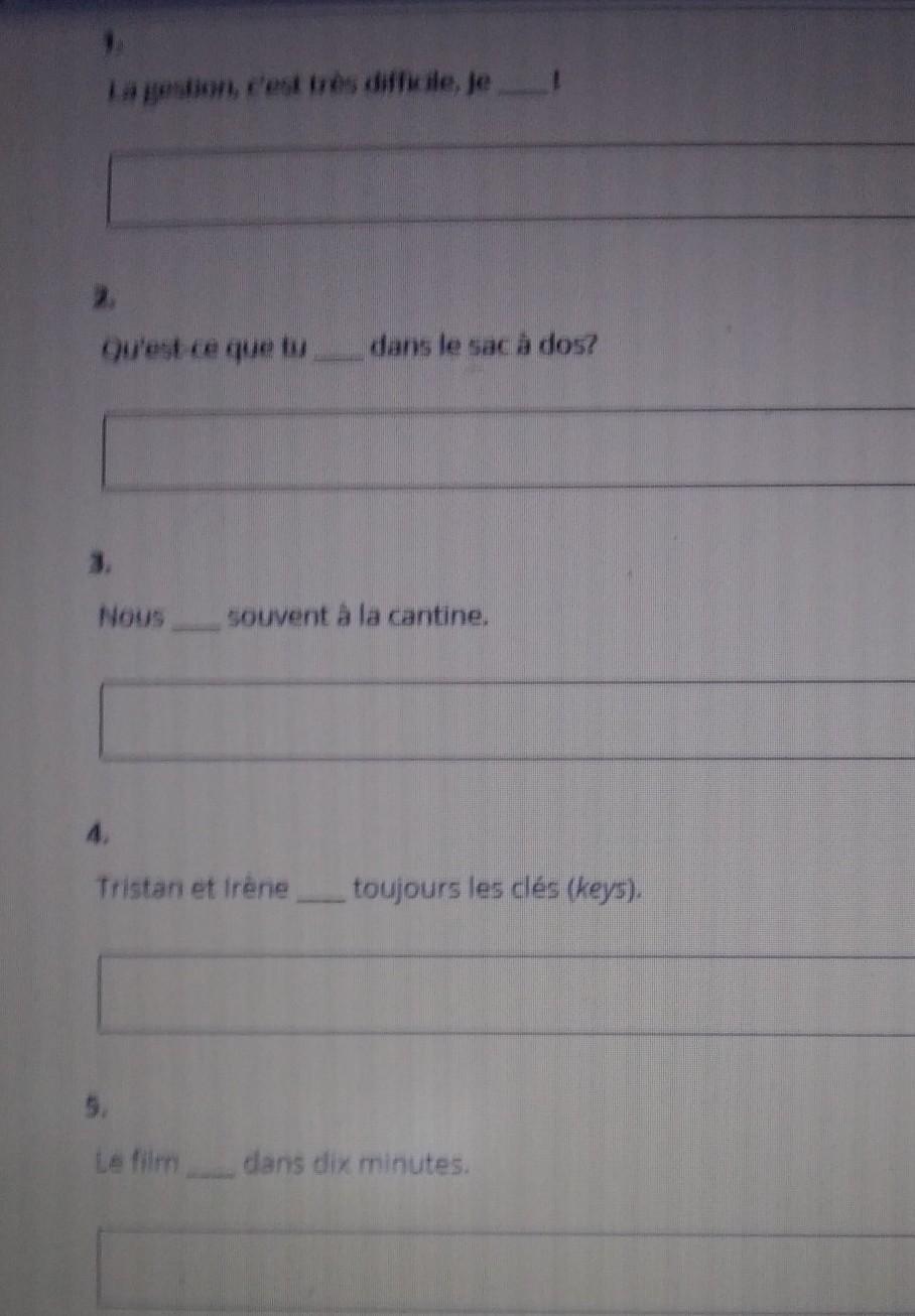 Complete The Following Sentences Logically With The Correct Form Of An 'er' Verb. These Are Really Confusing.the