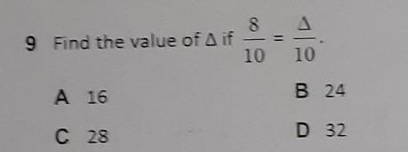 Find The Value Of Triangle.