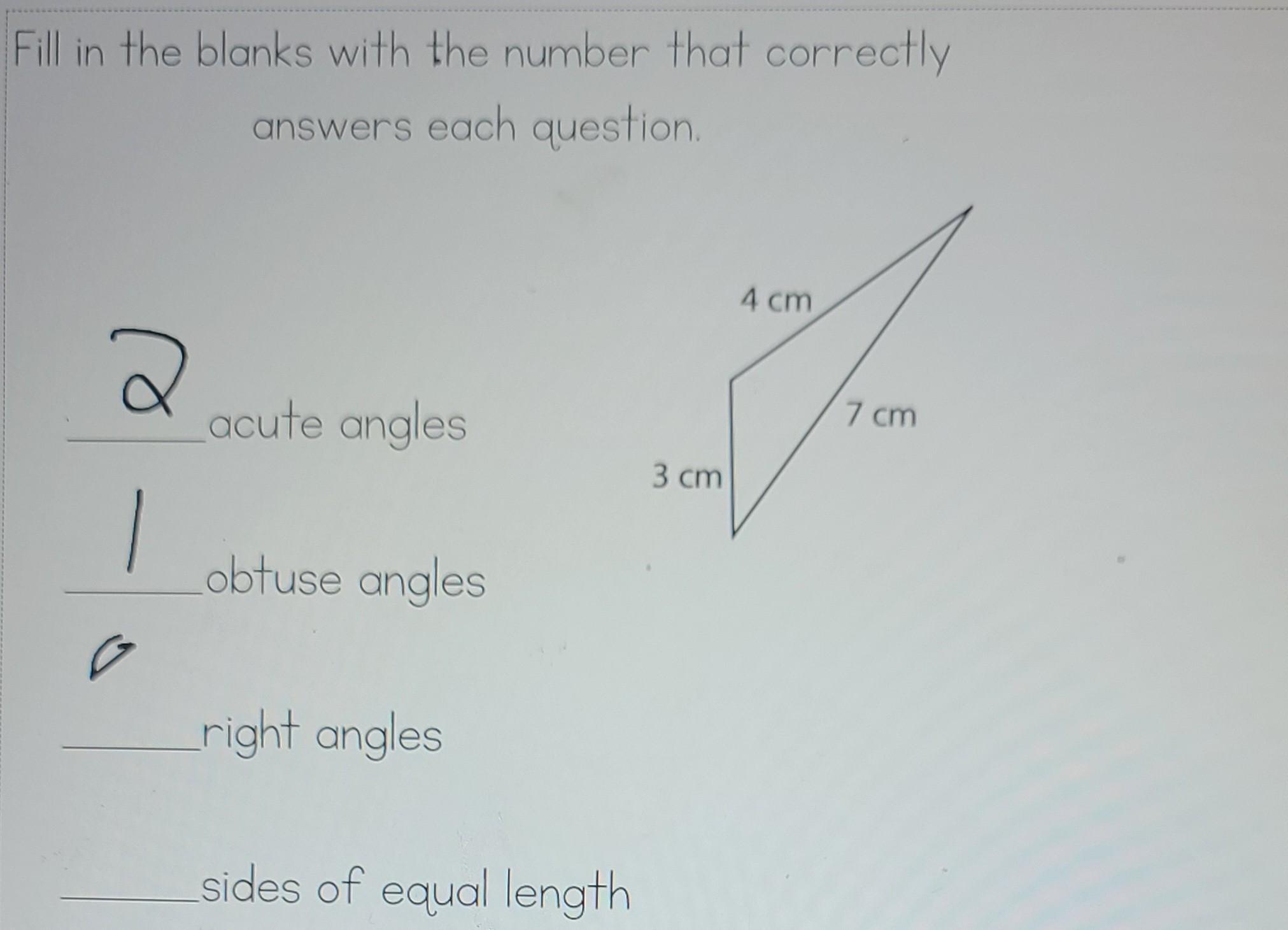 I Have To Describe The Angles And The Sides Of The Triangle I Don't Have A Clue