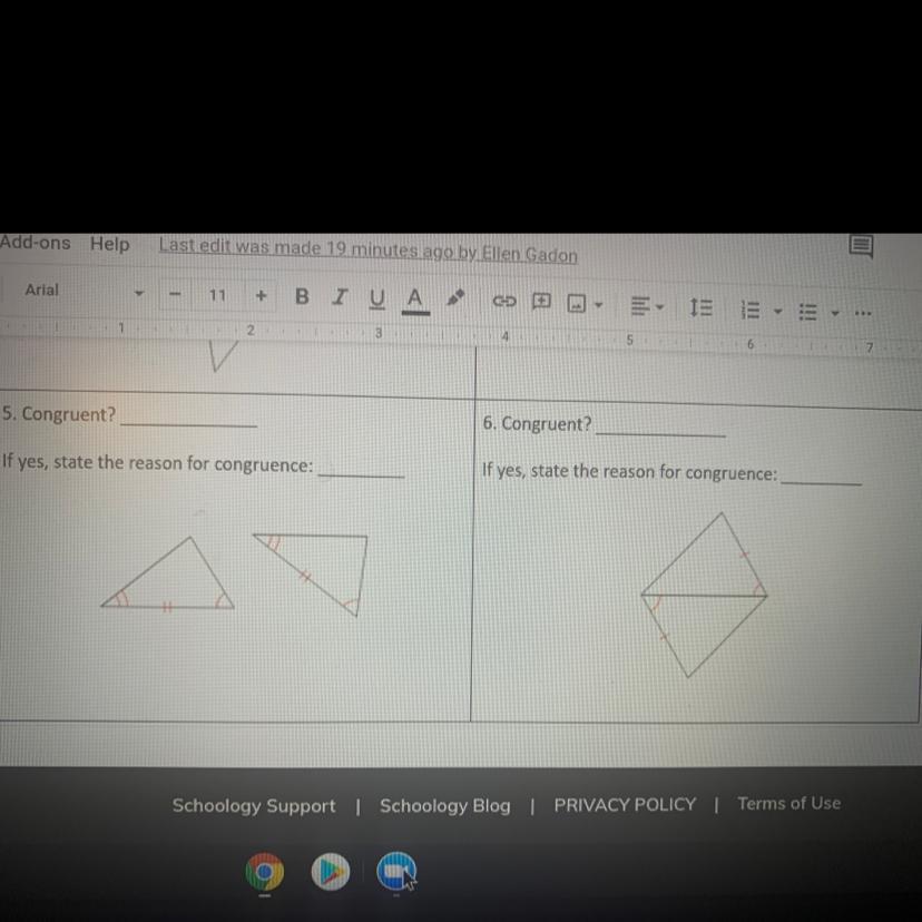 Please Tell Me If There Congruent And The Reason For Congruence (SSS, ASA, Etc)