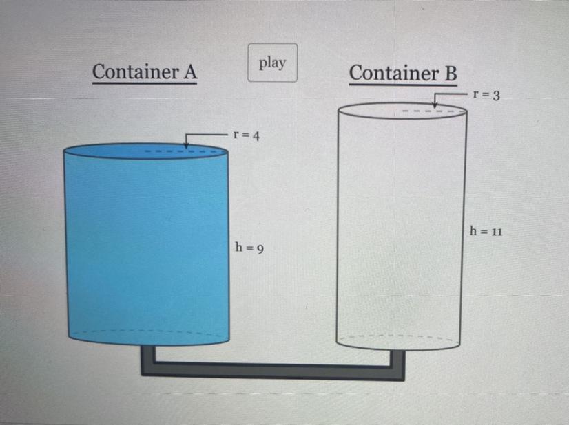 Two Containers Designed To Hold Water Are Side By Side Both In The Shape Of A Cycle See. Container A