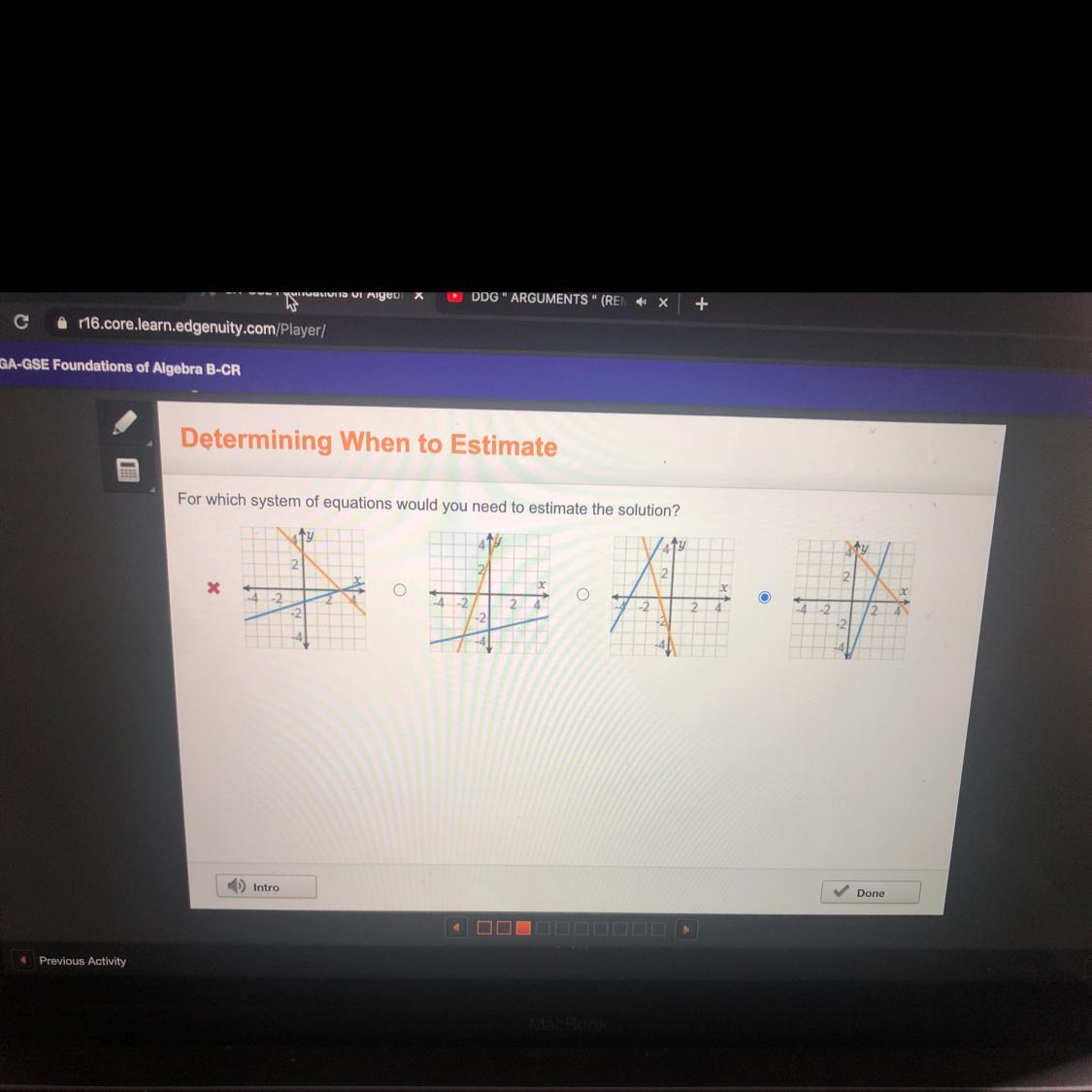 For Which System Of Equations Would You Need To Estimate The Solution?