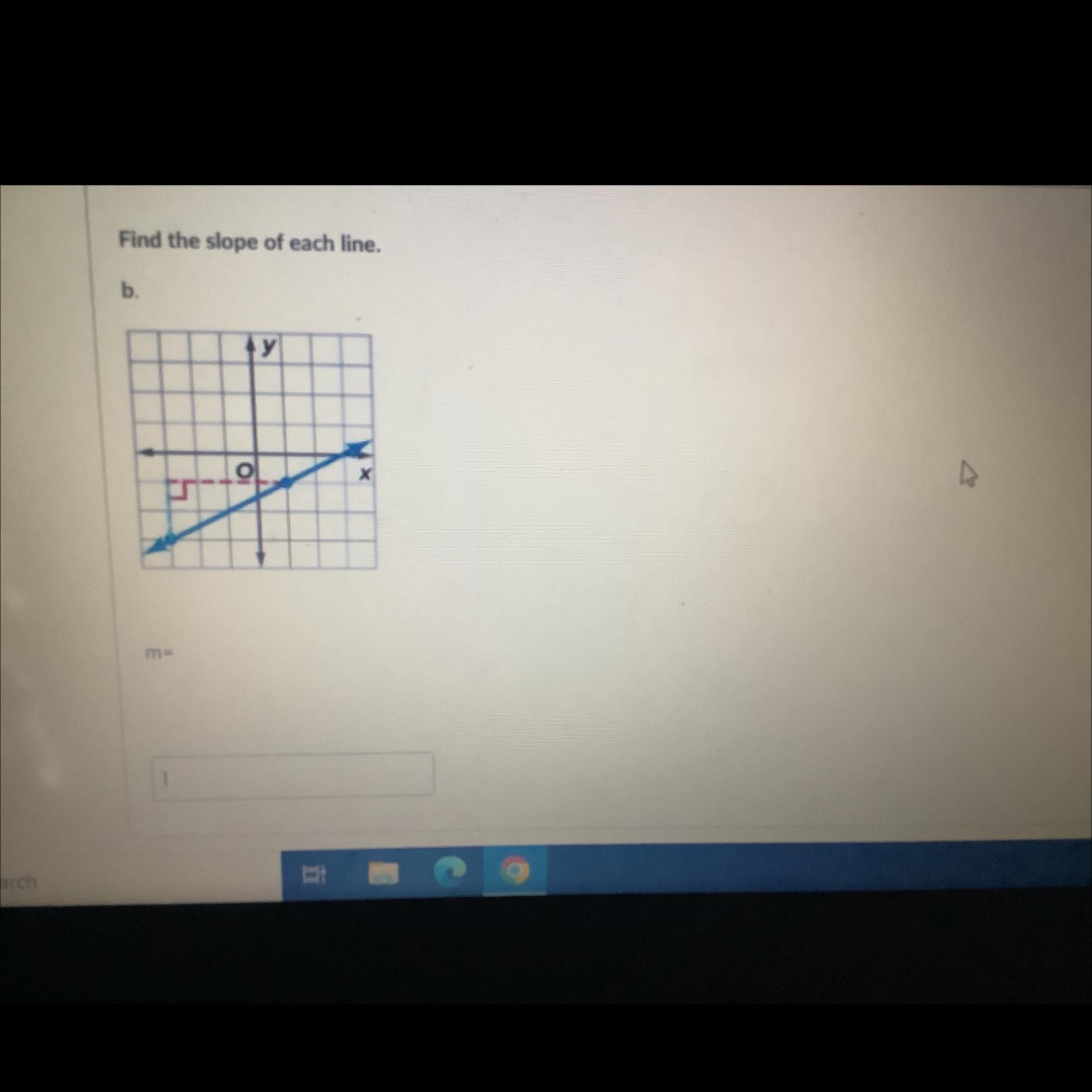 Find The Slope Of Each Line What Does M Equal?