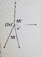Problem 1. Find The Measure Of Each Angle In The Diagram Below 85 (2x) X 35