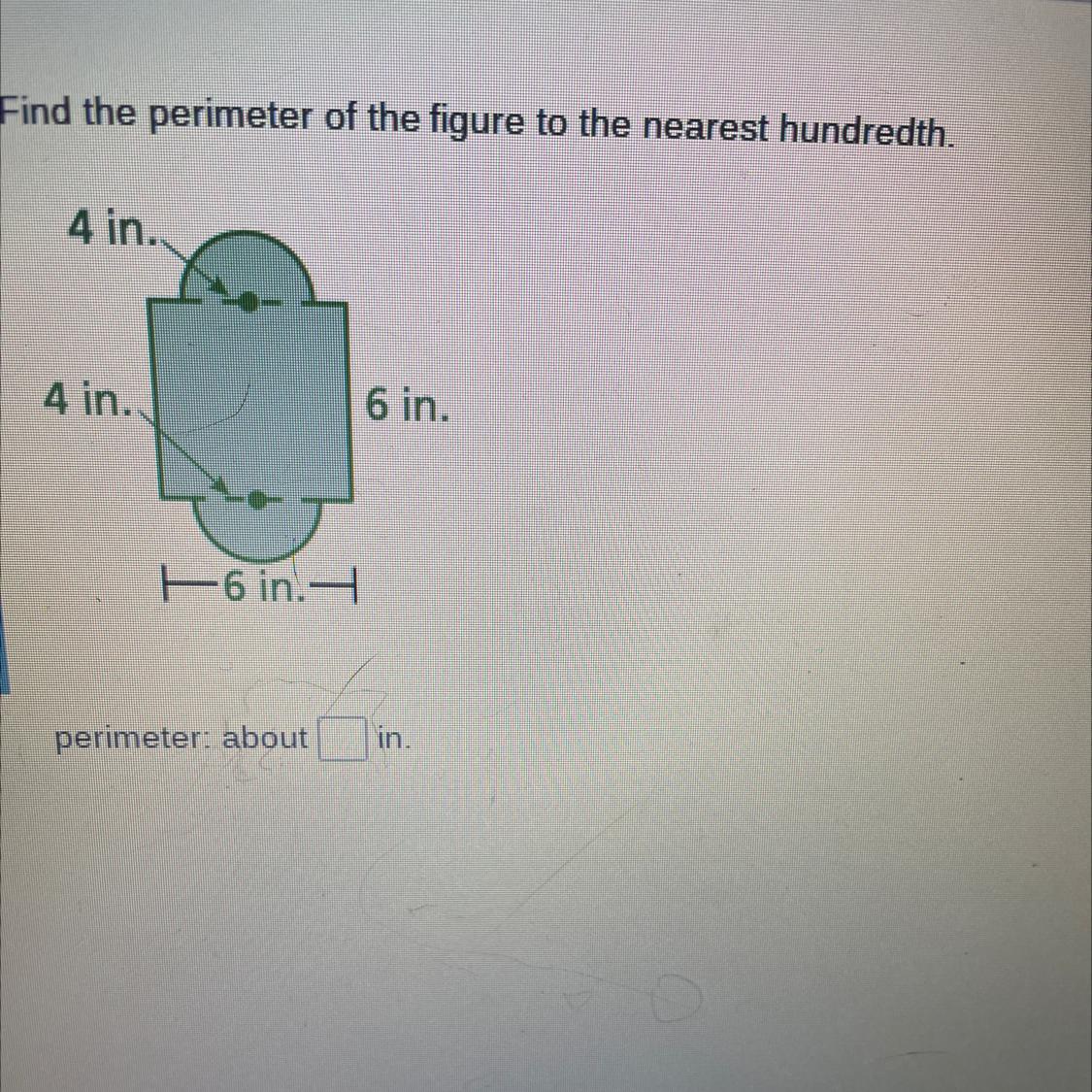 Please Help,Find The Perimeter Of The Figure To The Nearest Hundredth 