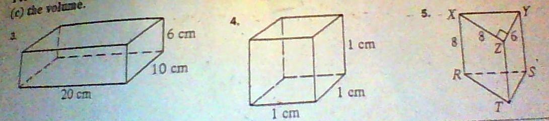 For Each Right Prism, Find:( A ) The Lateral Area, ( B ) The Total Area, And( C ) The Volume.