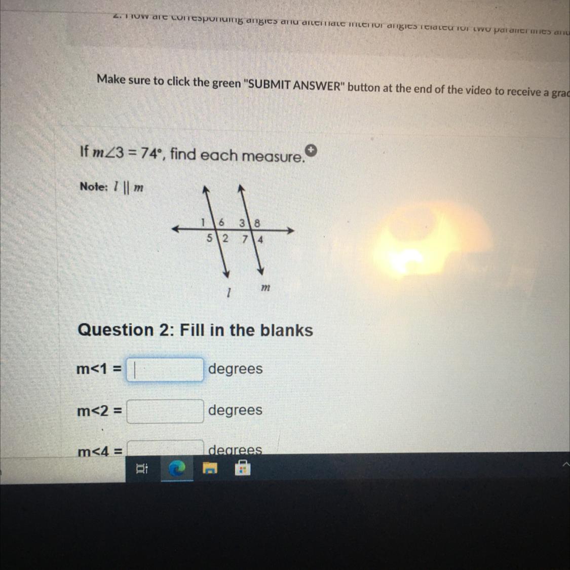 If MZ3 = 74, Find Each Measure.