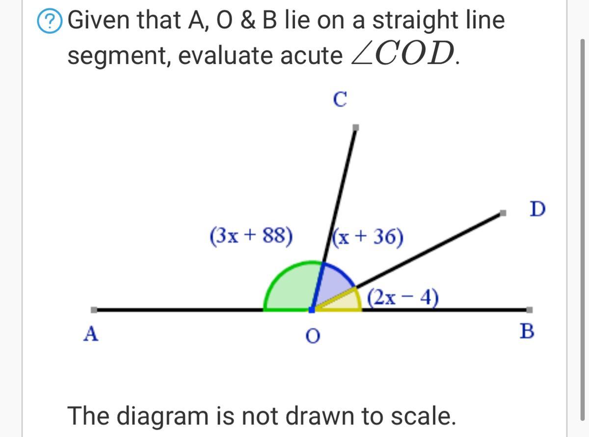 I Need Help On This Angles On A Straight Line Problem, It Involves Algebra. I Don't Need An Explanation