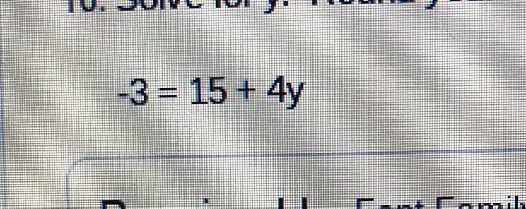 Solve For Y. Round Your Answer To The Nearest Tenth And Explain All Steps.