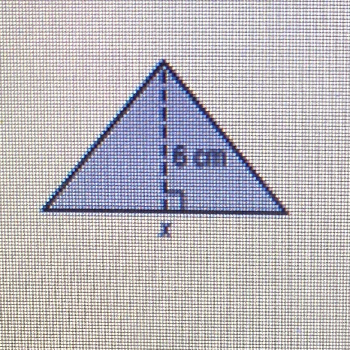 The Area Of A Triangle Is 30 Square Inches. What Is The Length Of The Base If The Height Is 6 Centimeters?