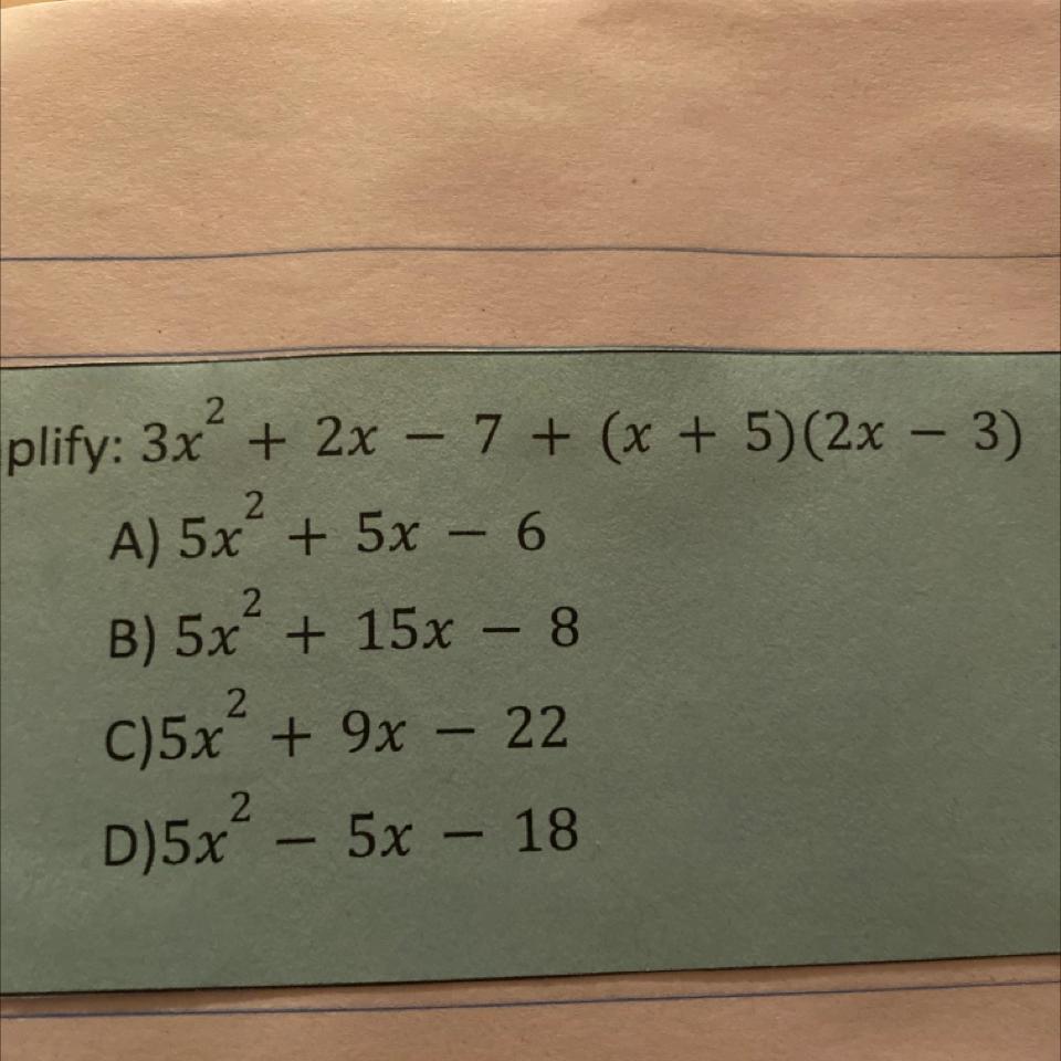 I Need Help Simplifying This Problem 