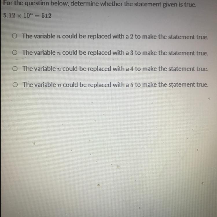 Is 5.12 Times 10n =512