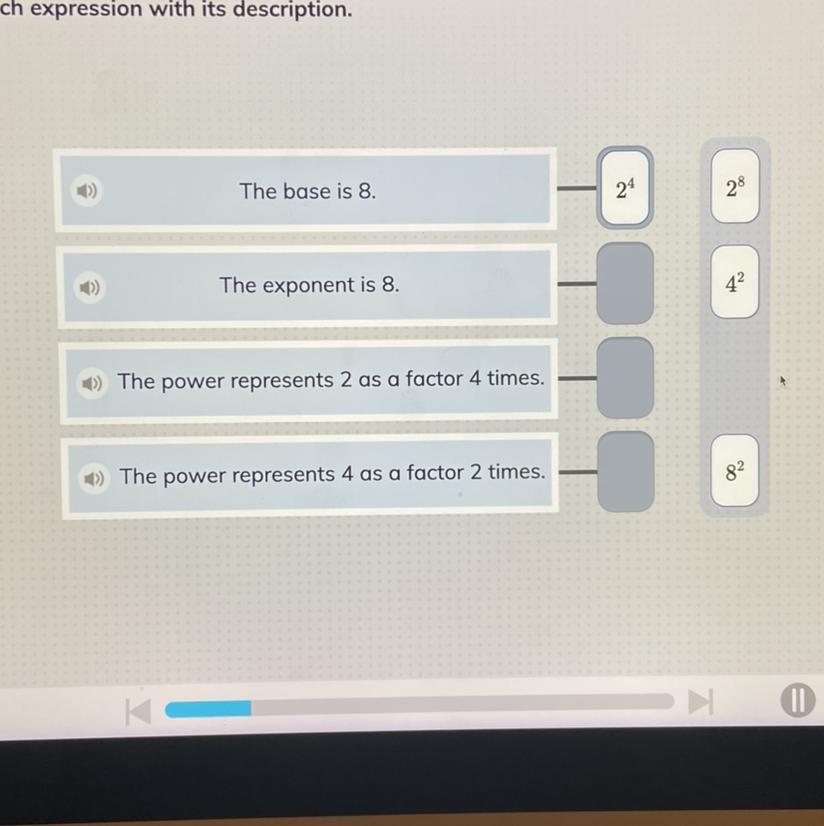 ) Match Each Expression With Its Description.