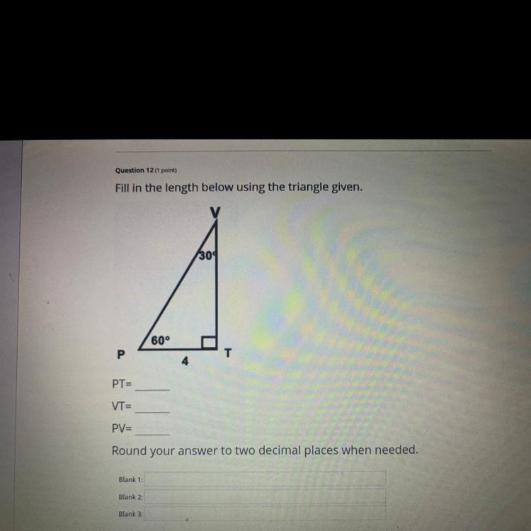 Find The Length Below Using The Triangle Given???asap